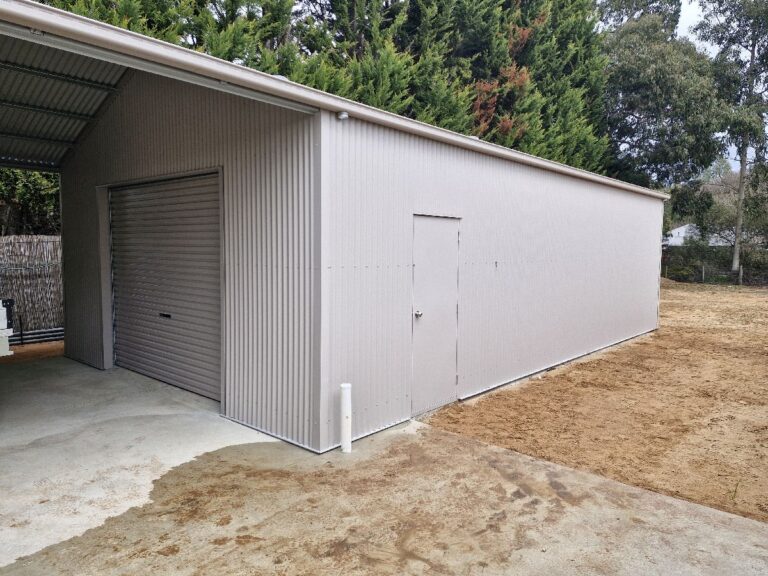 Deluxe Garaport - 6.0m x 16.6m x 2.9m eave - Dune