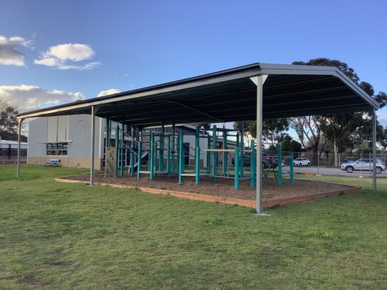 Gable Carport - 9.0m x 17.0m x 3.6m eave - Deep Ocean